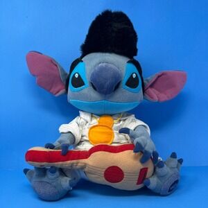 Disney Plush Blue Elvis Presley Lilo & Stitch Plush Rock N Roll Guitar Exclusive